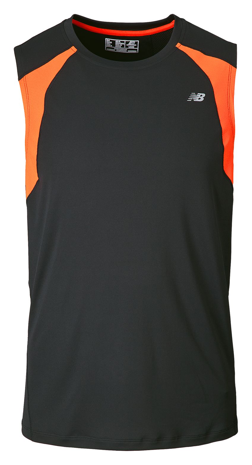 Icefil&reg; Black Prism Sleeveless, Black with Cherry Tomato