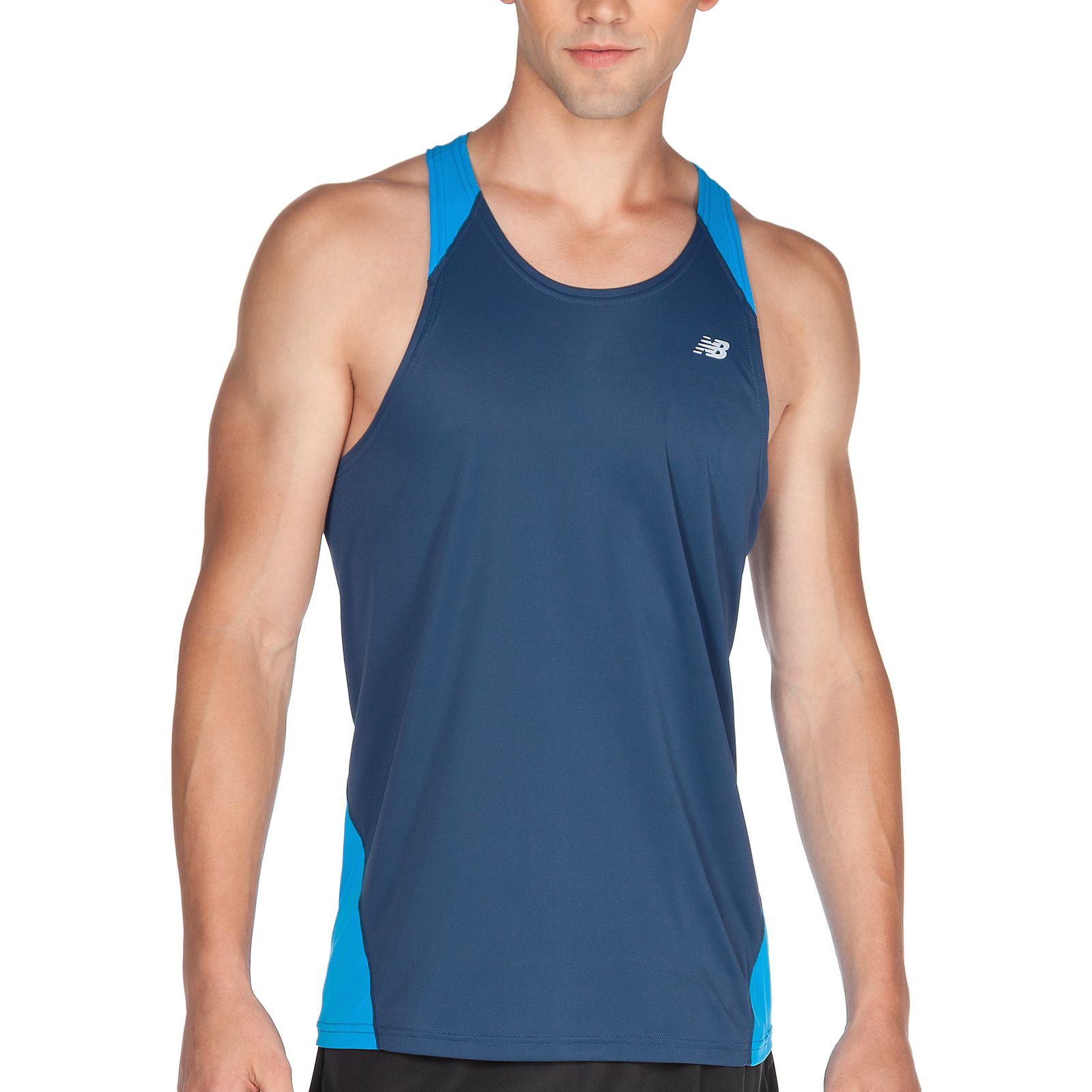 Icefil Singlet, Insignia Blue with Kinetic Blue