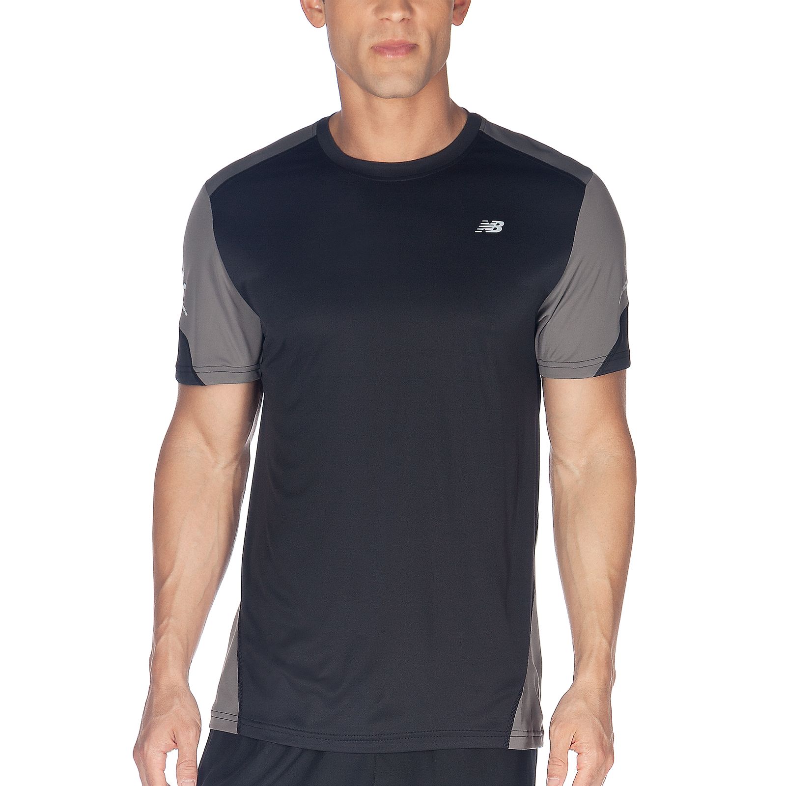 Icefil Short Sleeve, Black with Asphalt Grey