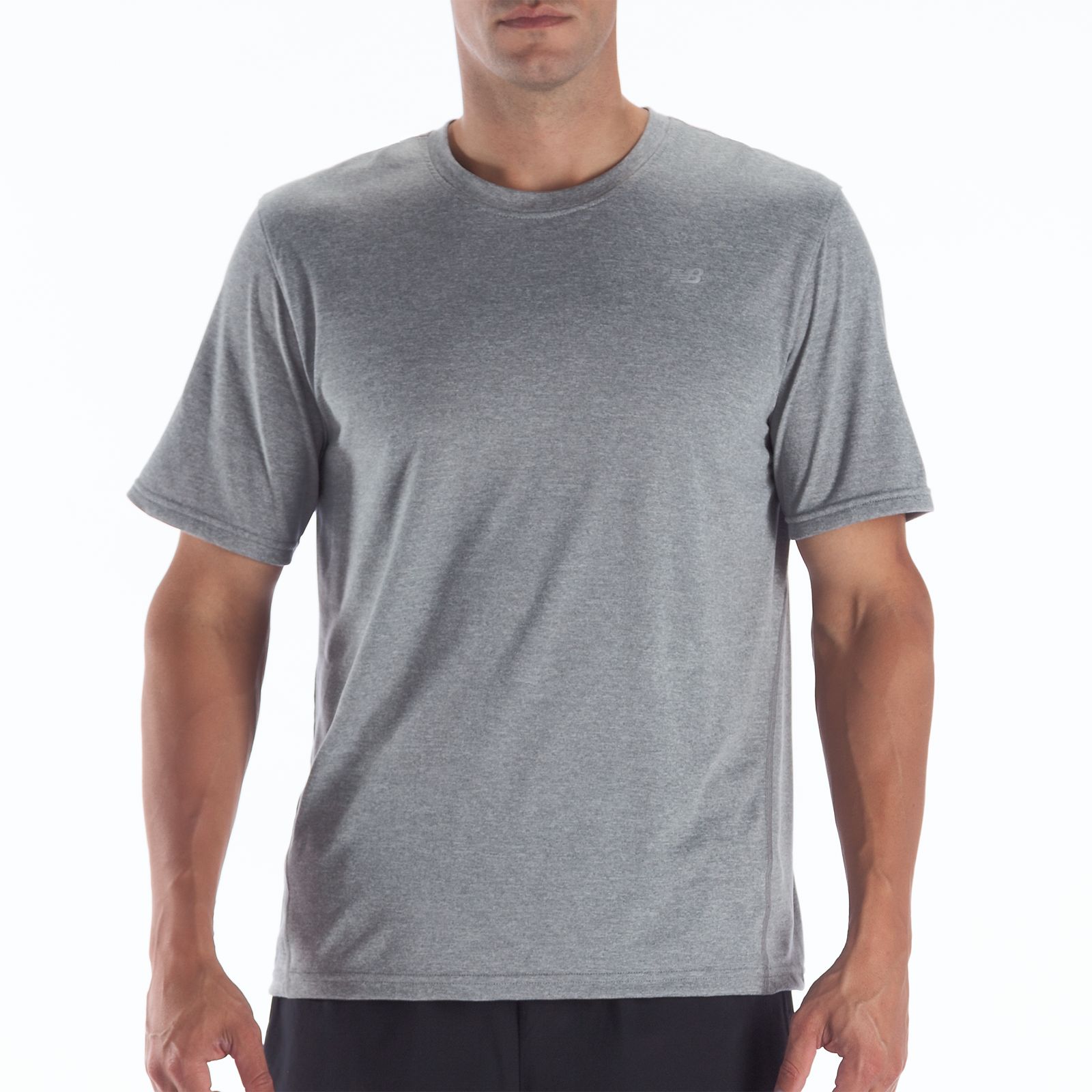 Heathered Short Sleeve, Athletic Grey