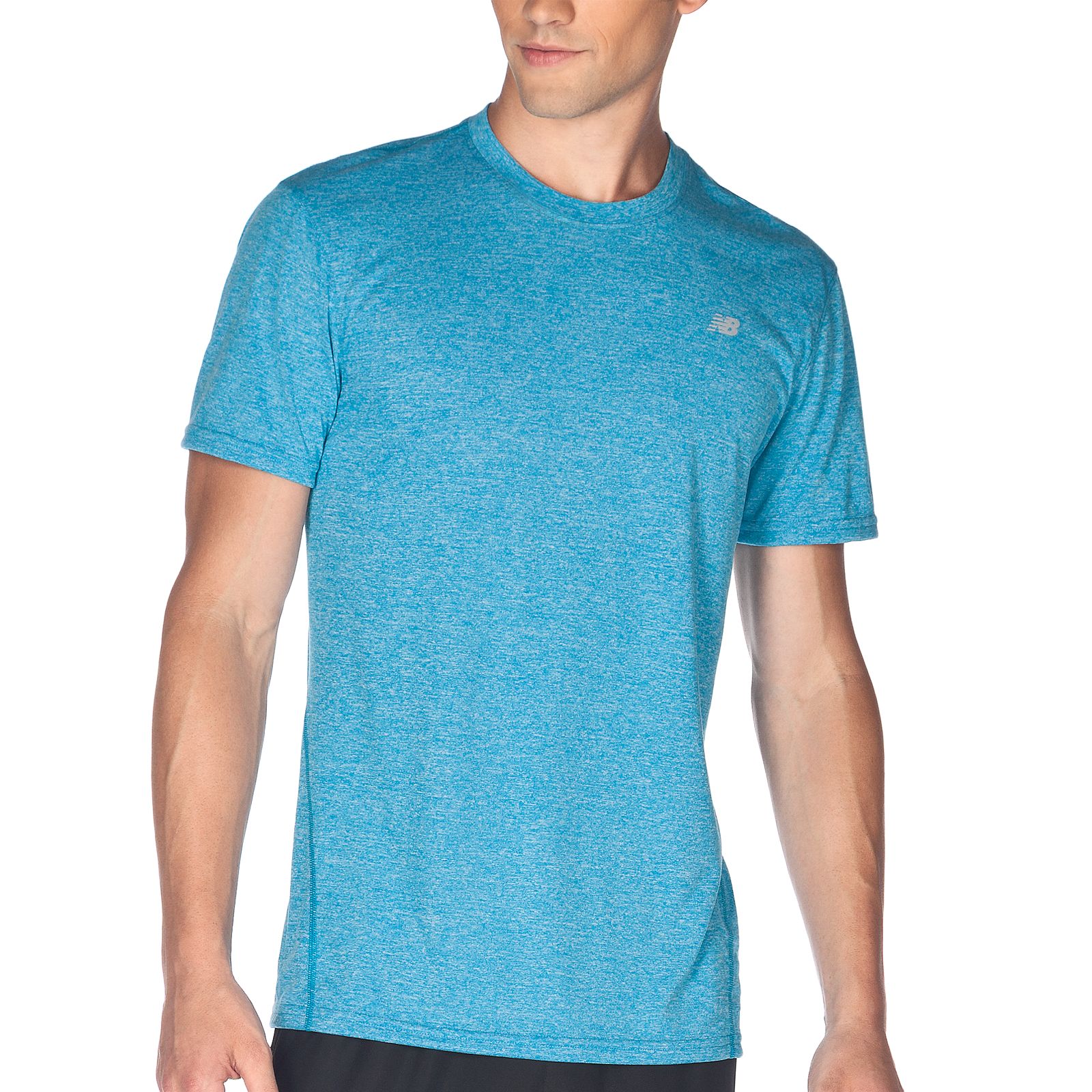 Heathered Short Sleeve, Kinetic Blue