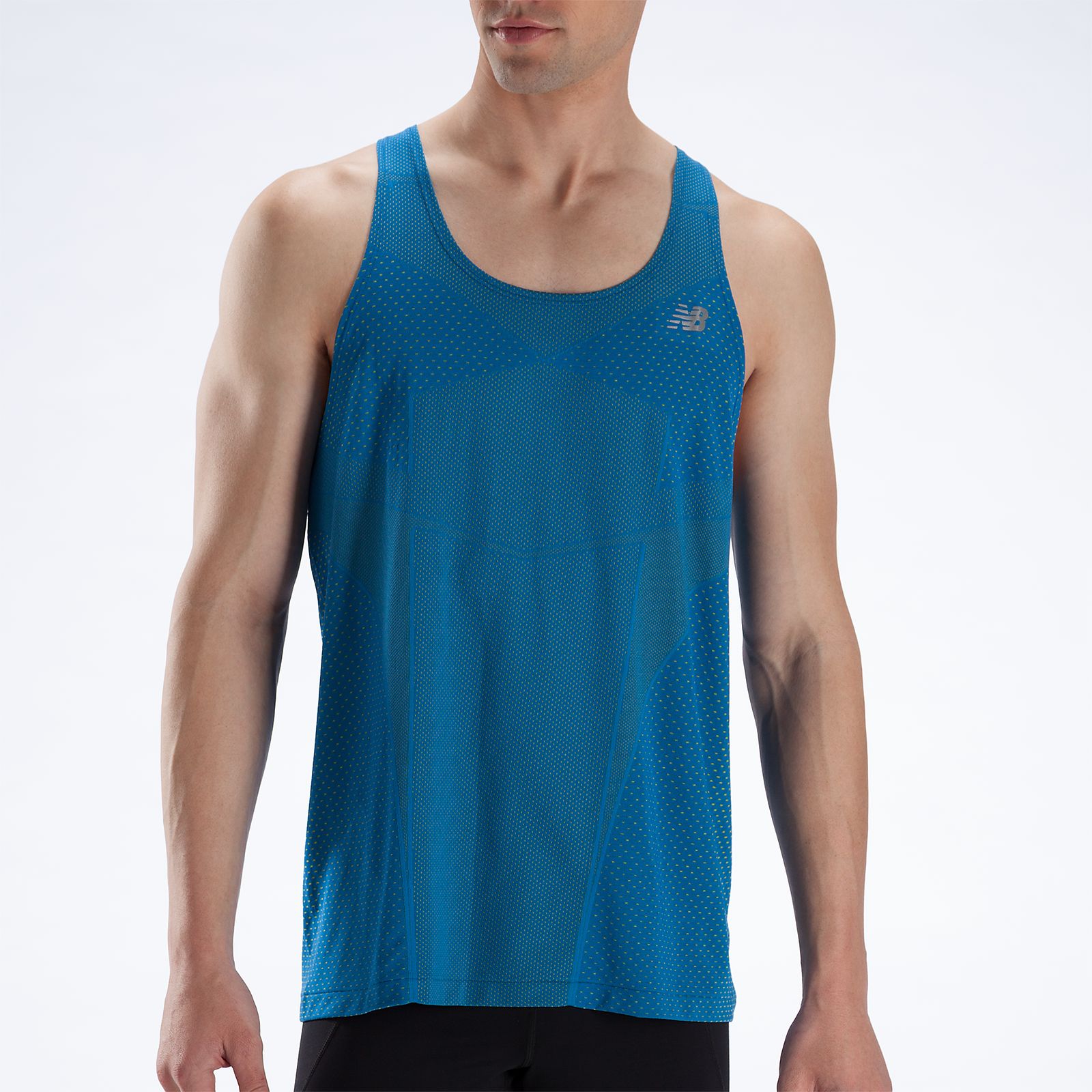 NBx Minimus Singlet, Electric Blue with Lime Punch