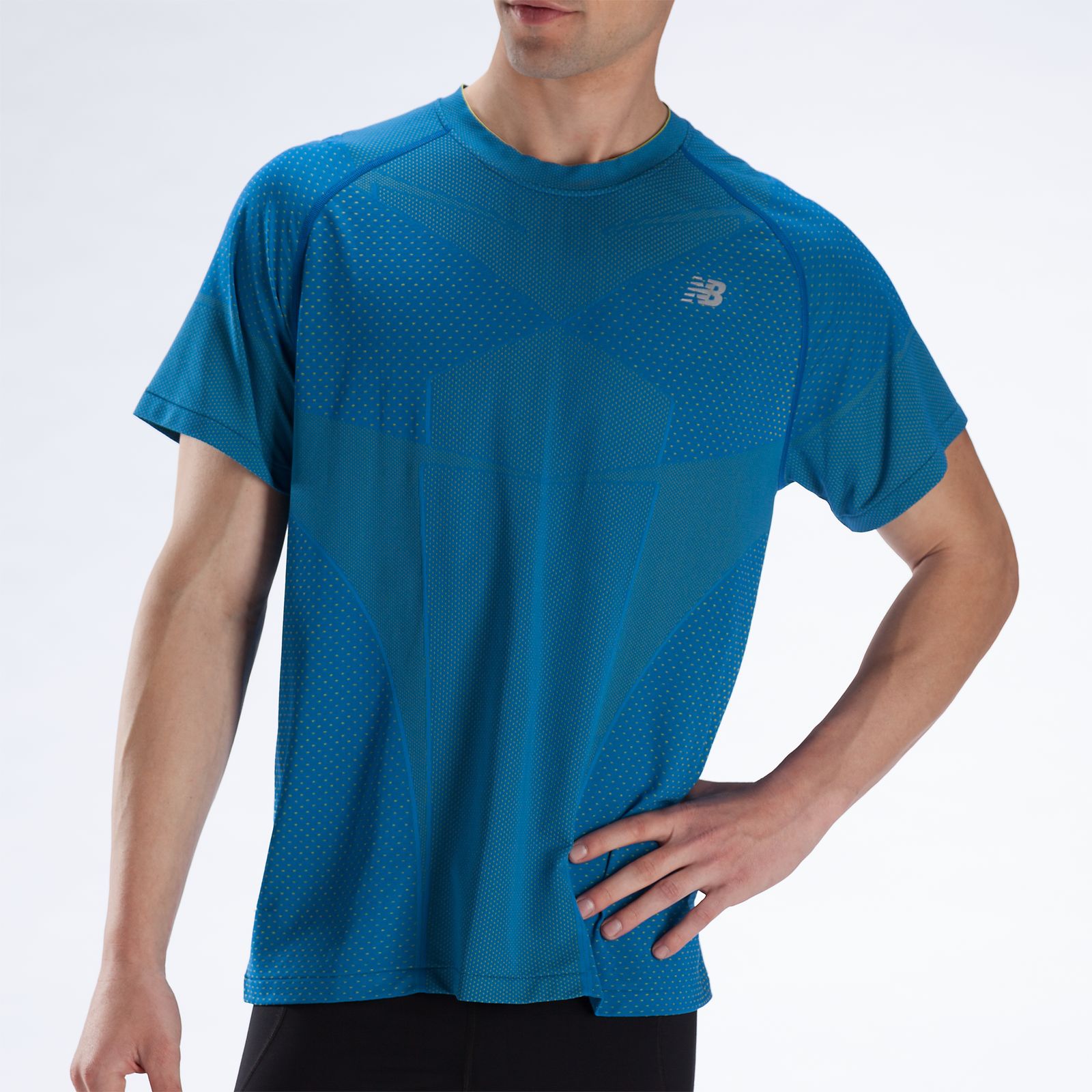 NBx Minimus Short Sleeve, Electric Blue with Lime Punch