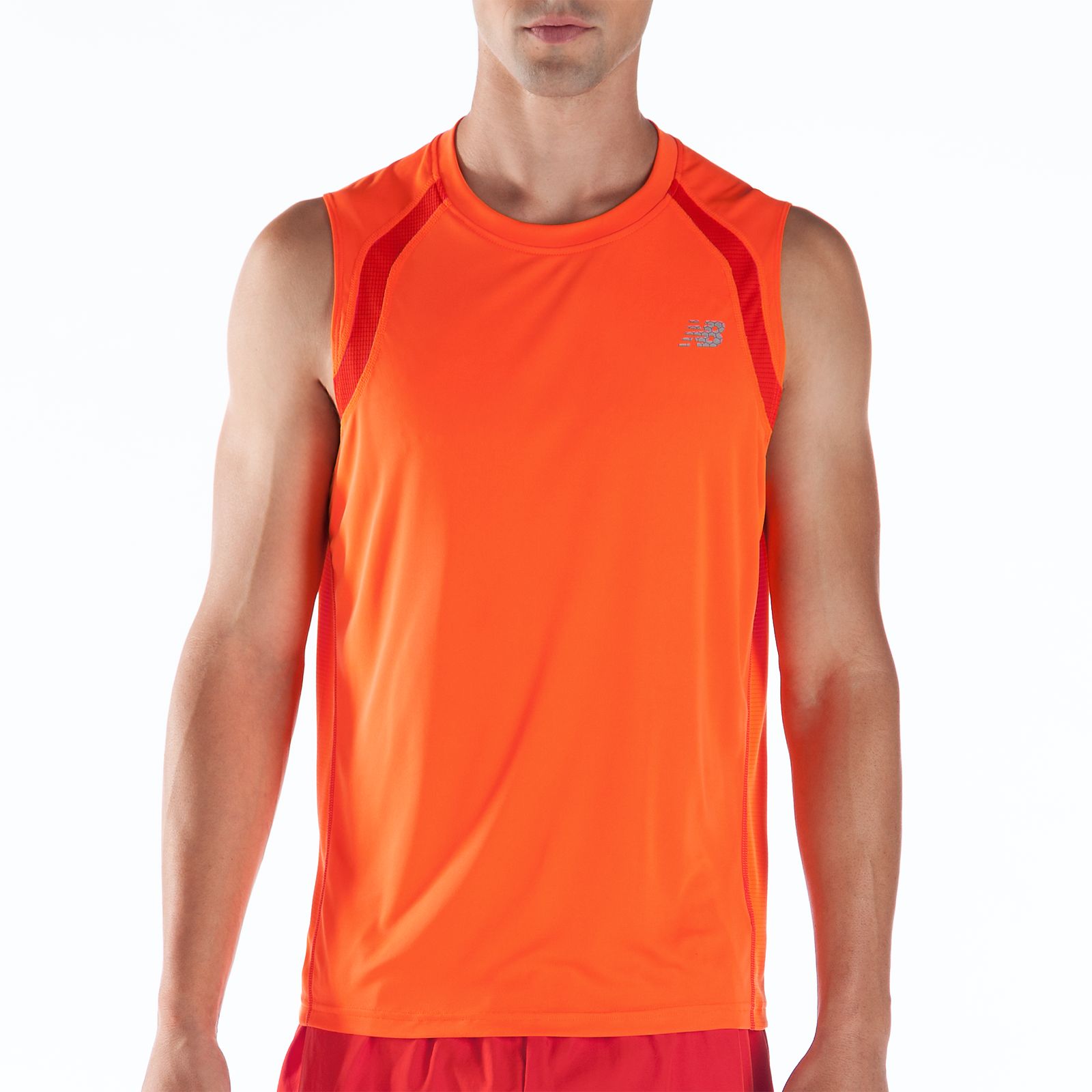Impact Sleeveless, Orange Flash with Fiery Red