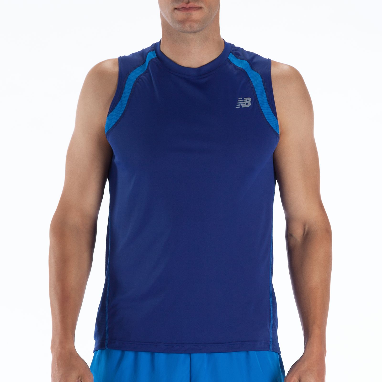 Impact Sleeveless, Sodalite with Electric Blue