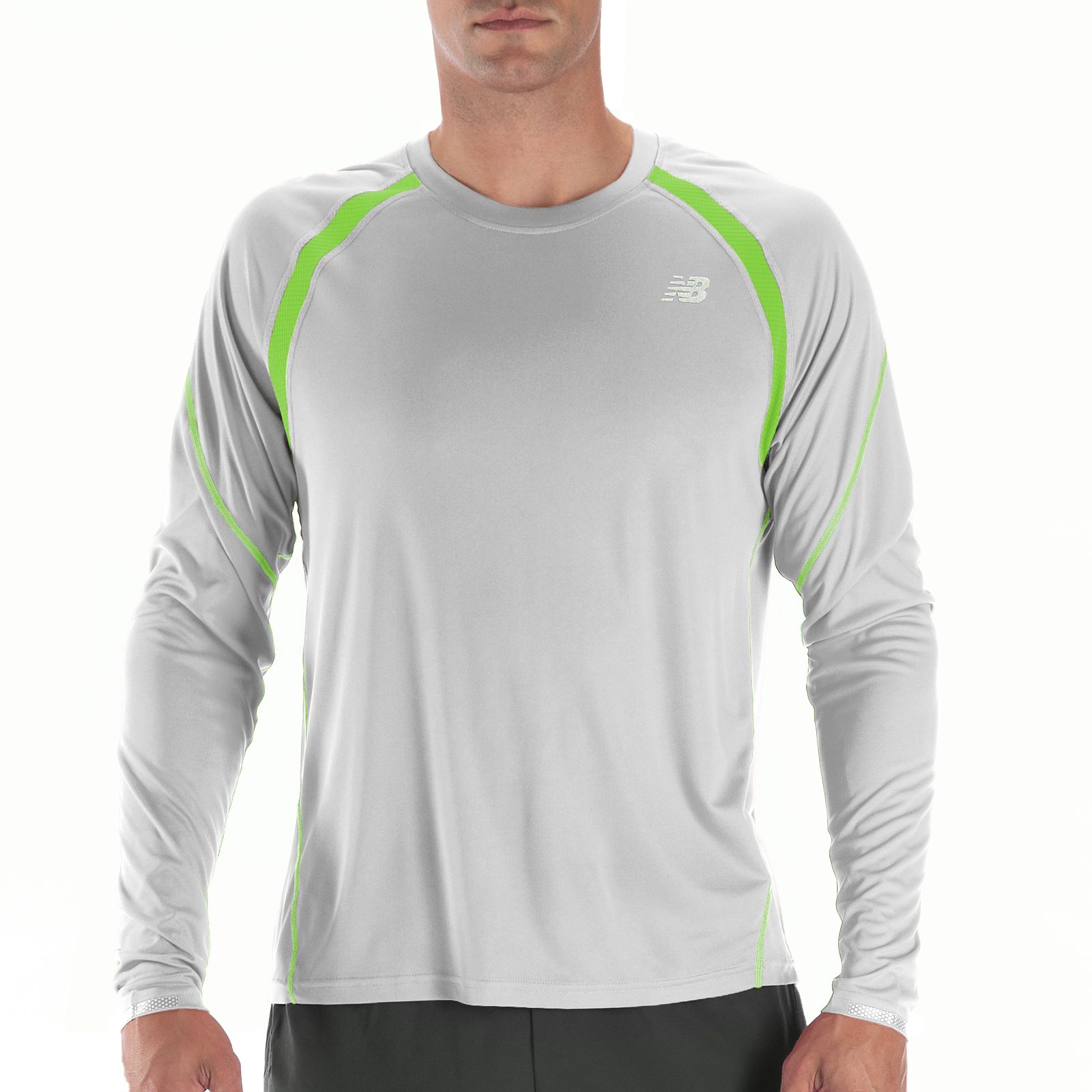 Impact Long Sleeve, Micro Chip with Jazz Green