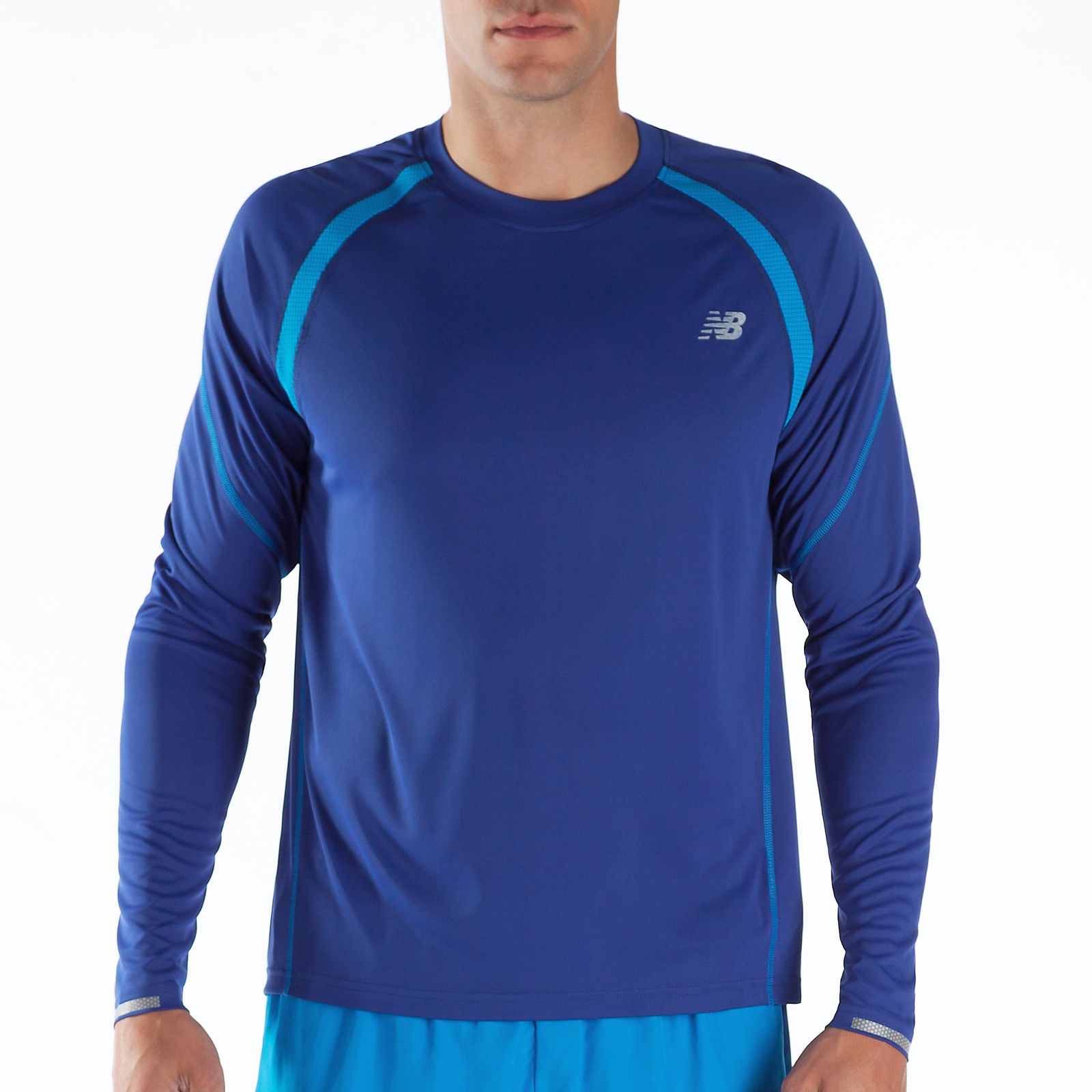 Impact Long Sleeve, Sodalite with Electric Blue