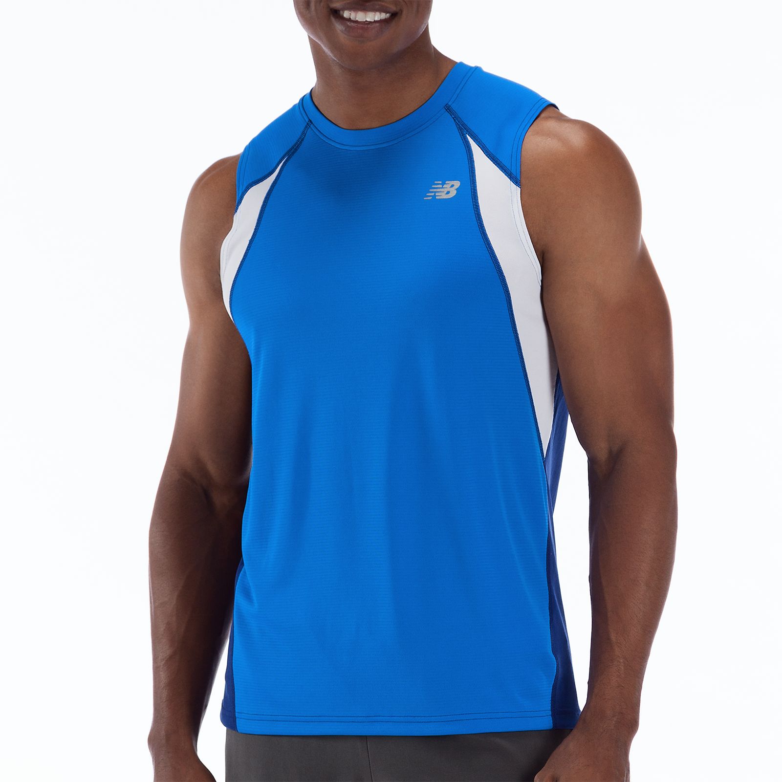 Momentum Sleeveless, Sodalite with Electric Blue & White