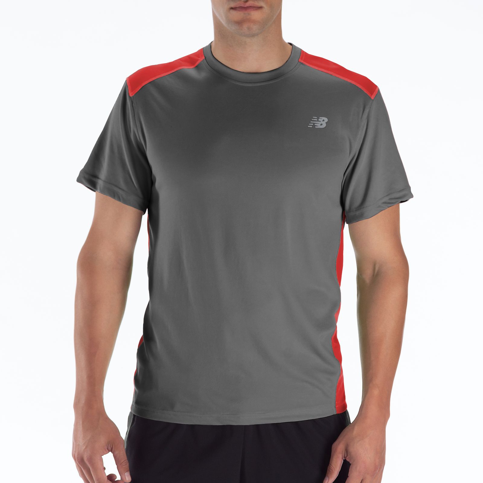 Go 2 Short Sleeve, Grey with Fiery Red