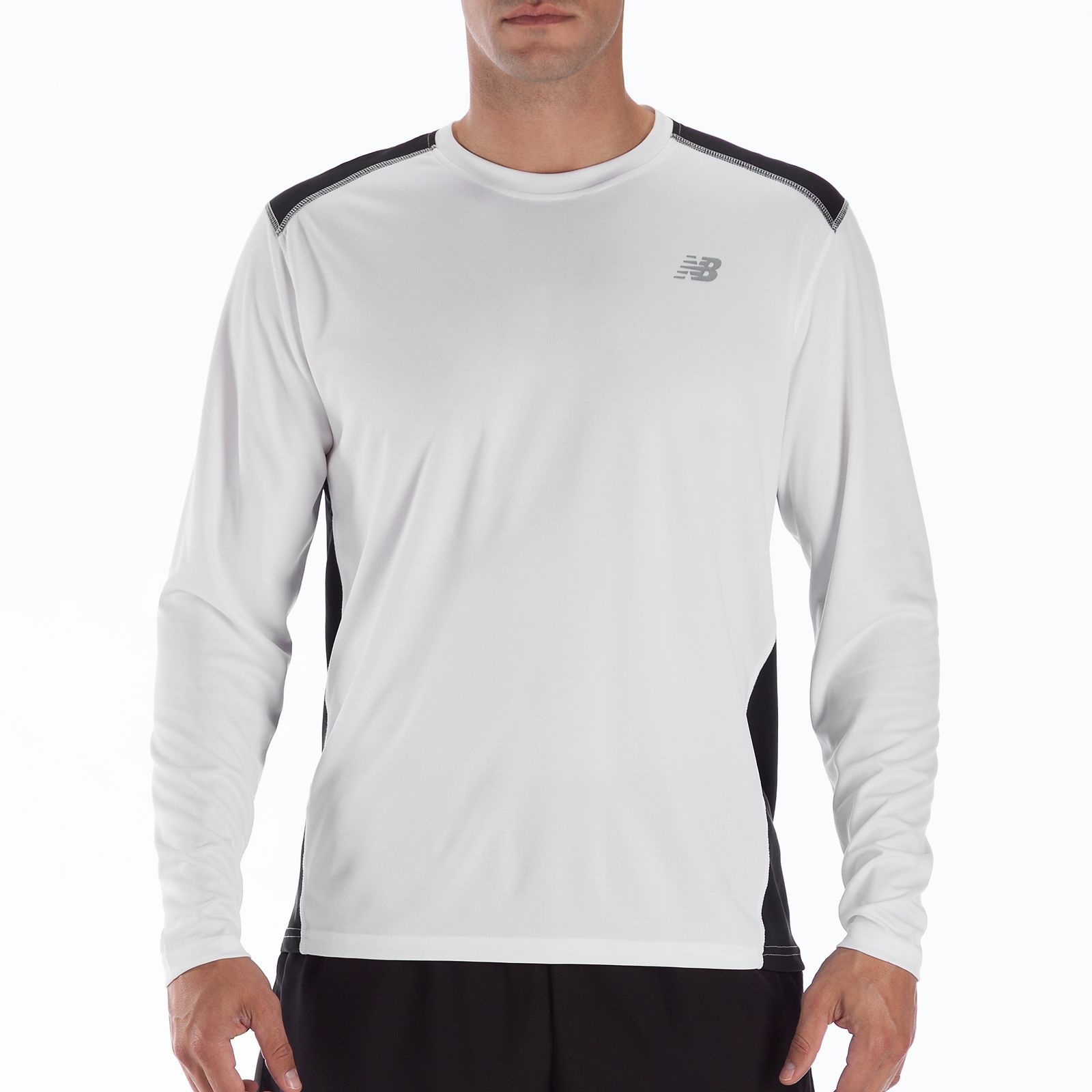 Go 2 Long Sleeve, White with Black