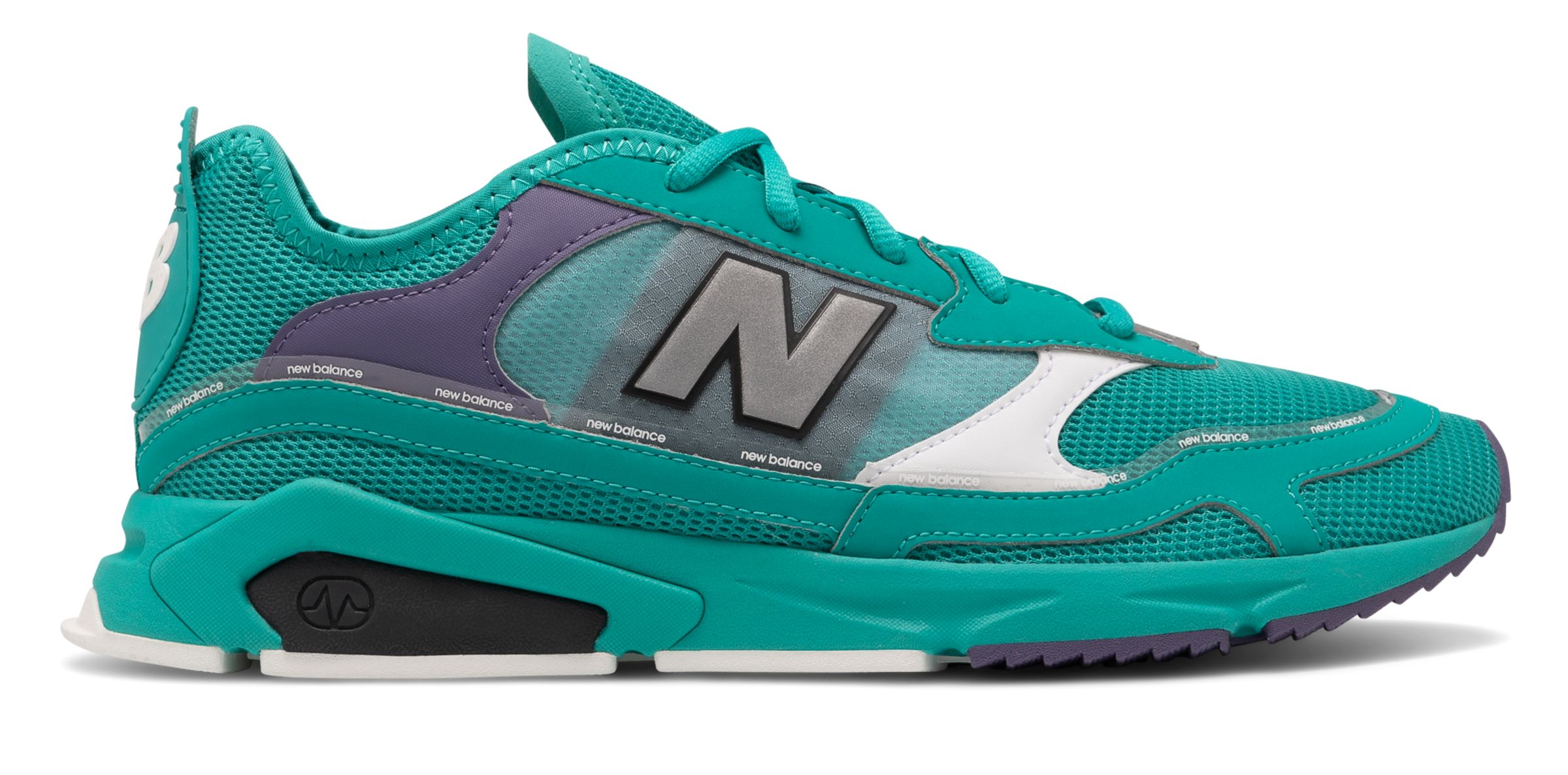 Uomo New Balance X-Racer - Verdite/Violet Fluorite/White, Verdite/Violet Fluorite/White - MSXRCHLD