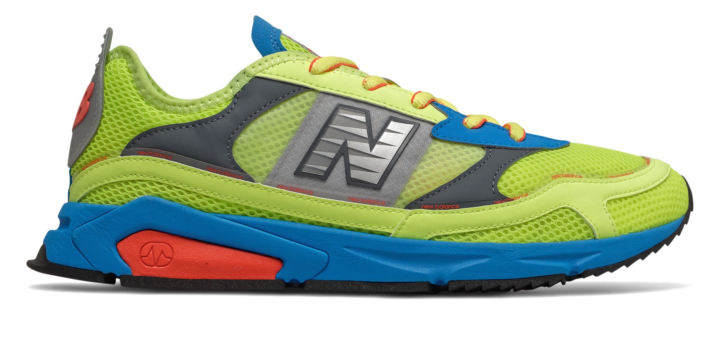 New Balance X-RACER - LEMON SLUSH met VISION BLUE - MSXRCHNQ