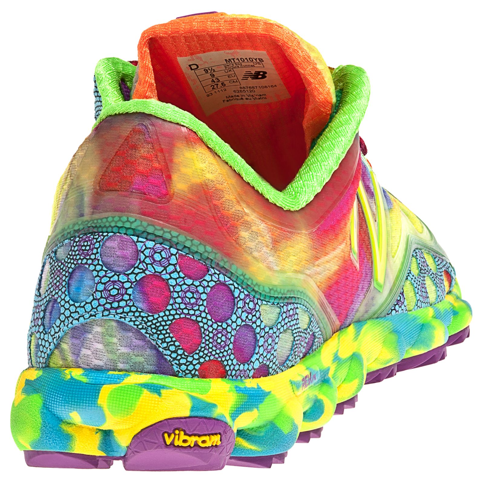 Mens Minimus Tie Dye 1010, Yellow with Red &amp; Blue