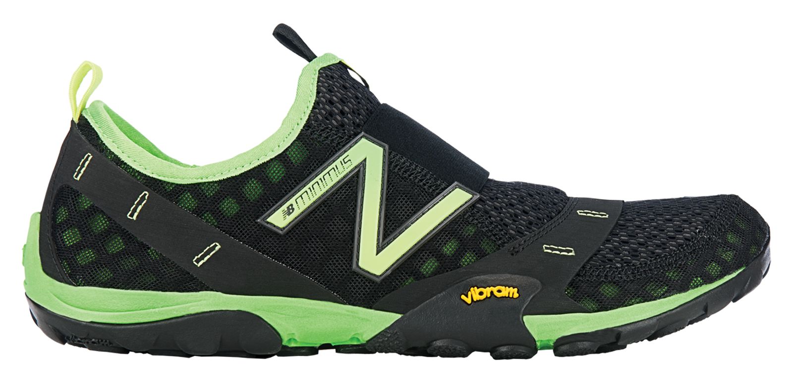 Minimus 10 Slip-on, Black with Green
