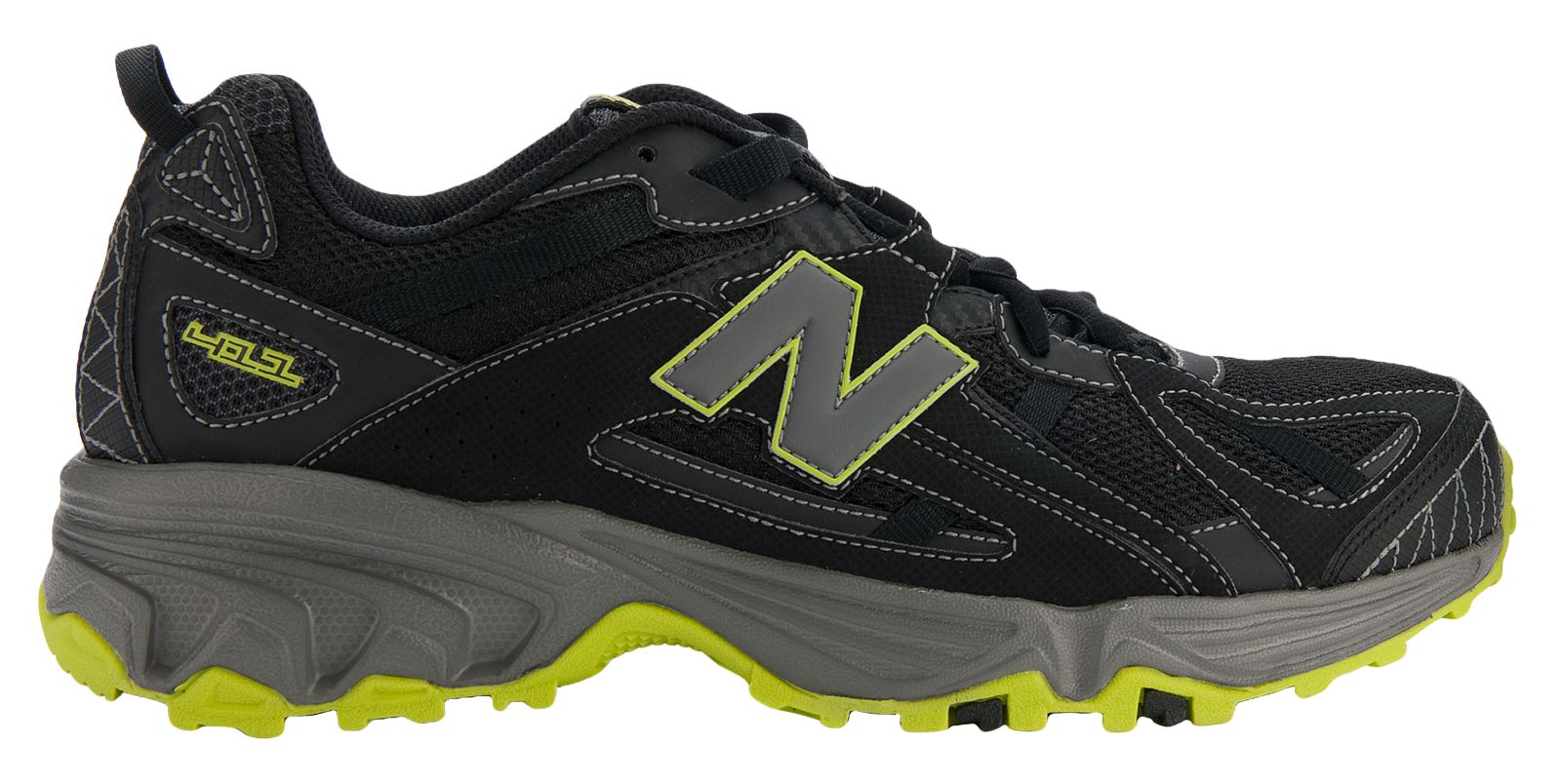 New Balance 411, Black with Lime Green