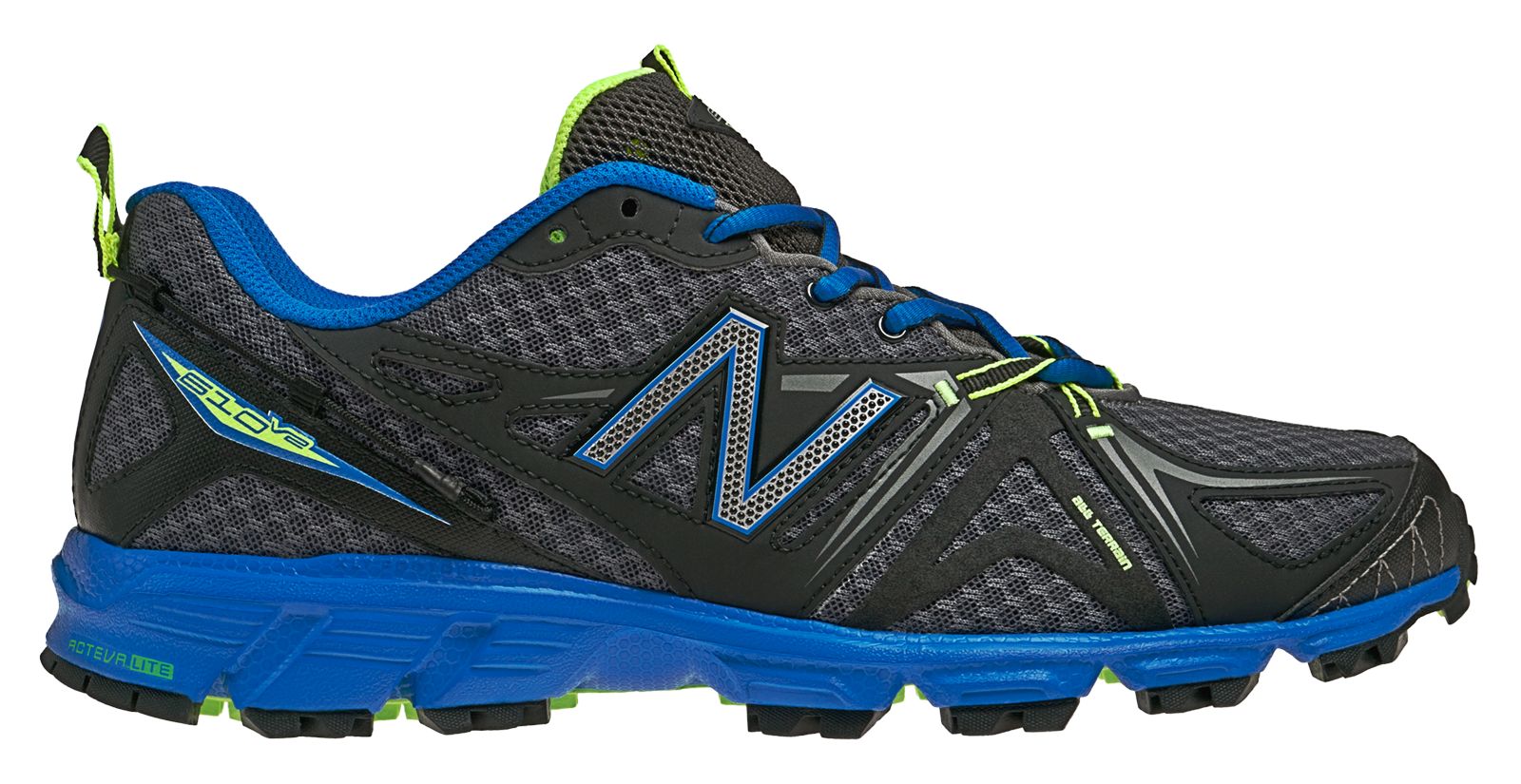 New Balance 610v2, Grey with Cobalt Blue & Lime Green