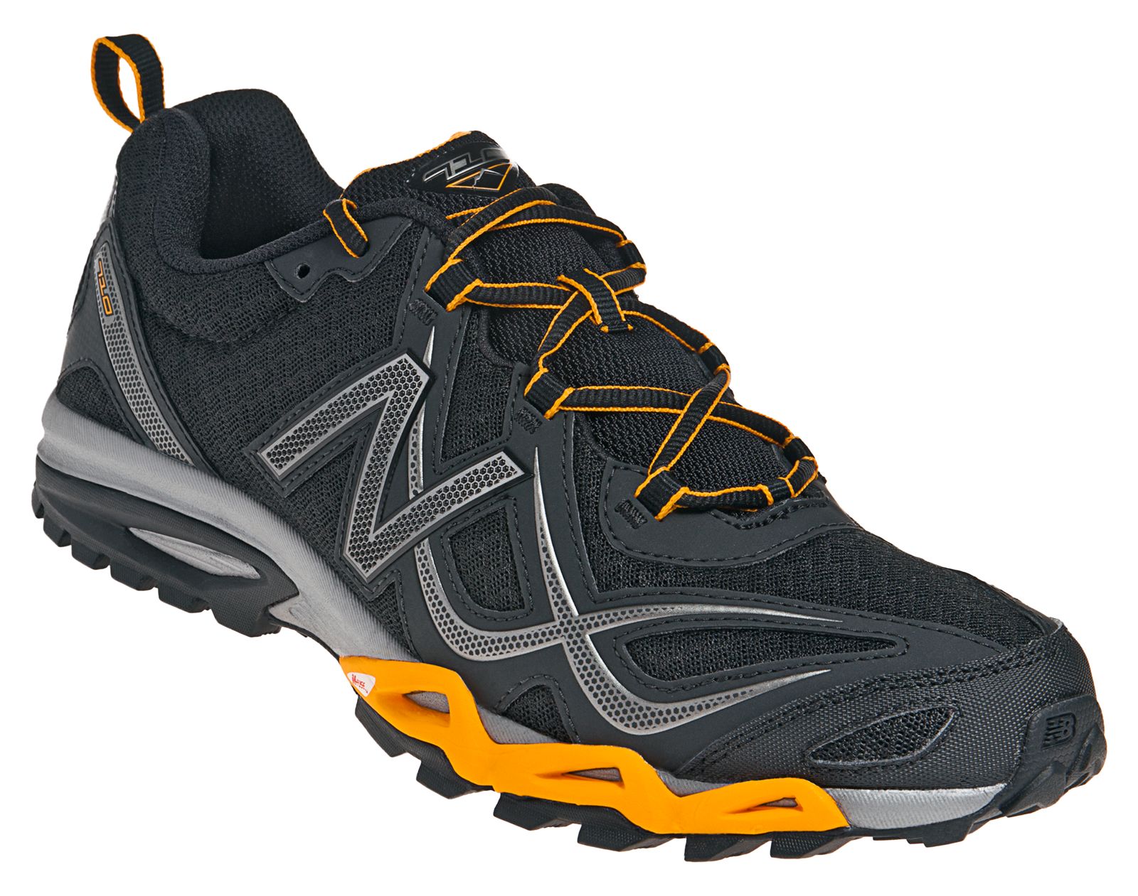 New Balance 710, Black with Orange &amp; Grey