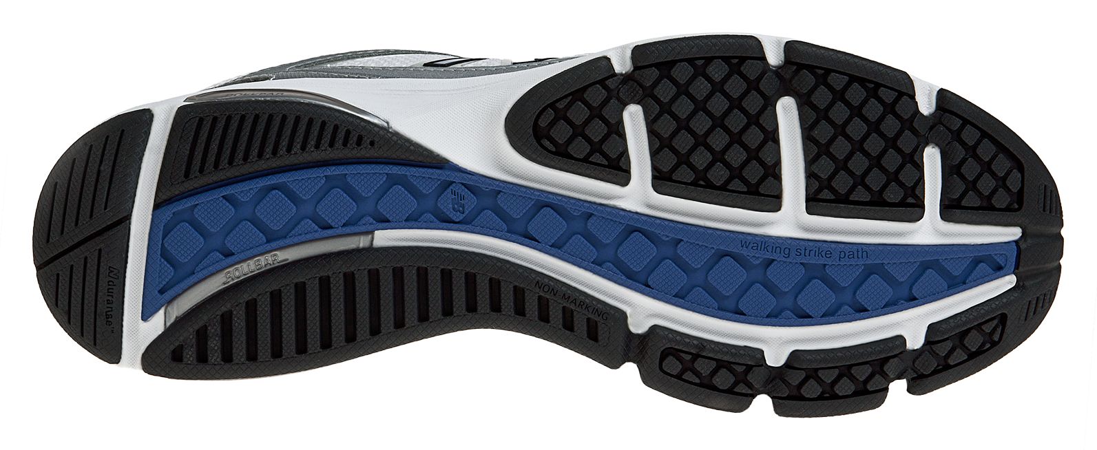 New Balance 847, White with Navy &amp; Silver