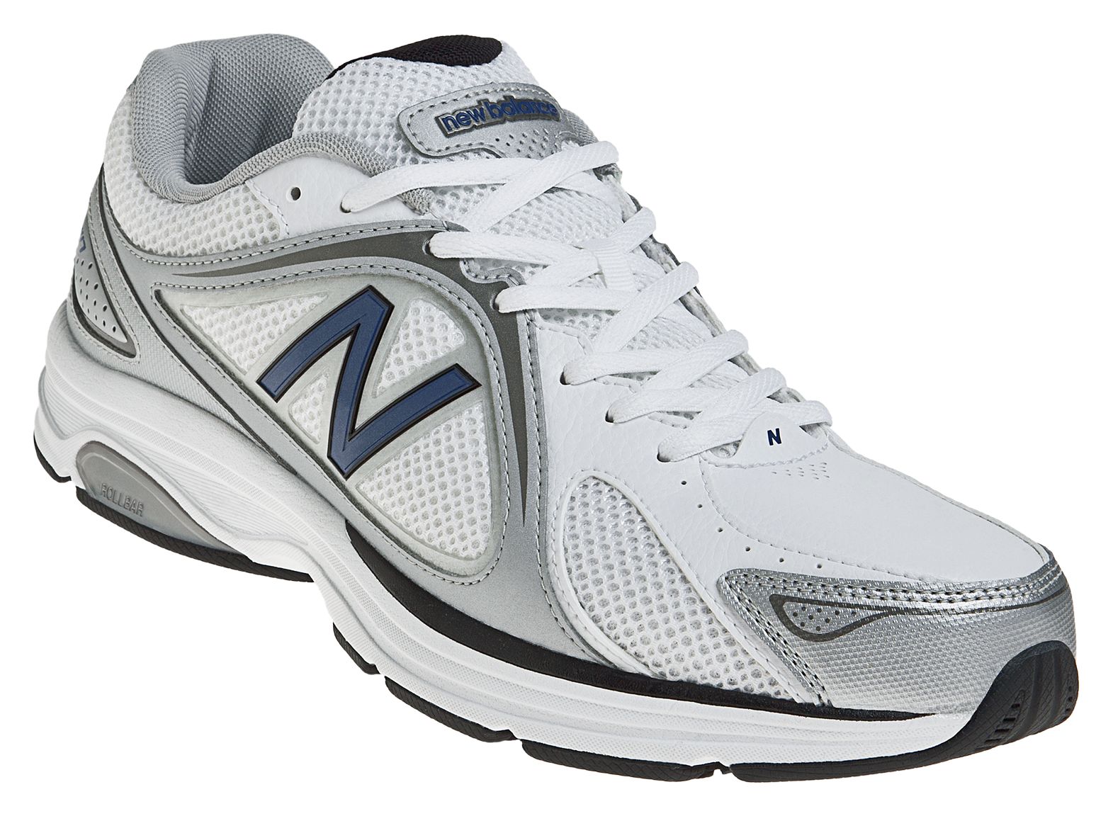New Balance 847, White with Navy &amp; Silver
