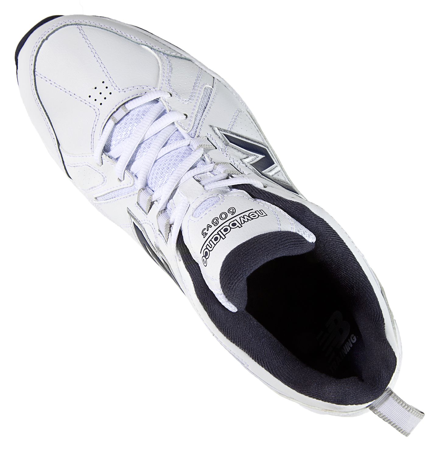 New Balance 608, White with Blue &amp; Silver
