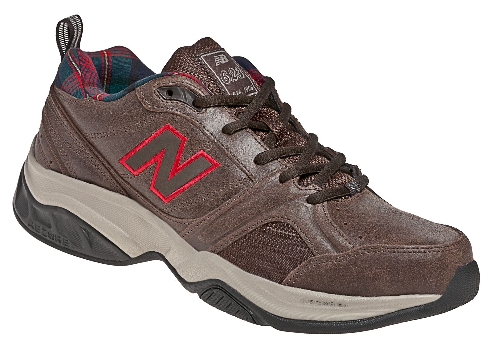 New Balance 623v2, Brown with Red