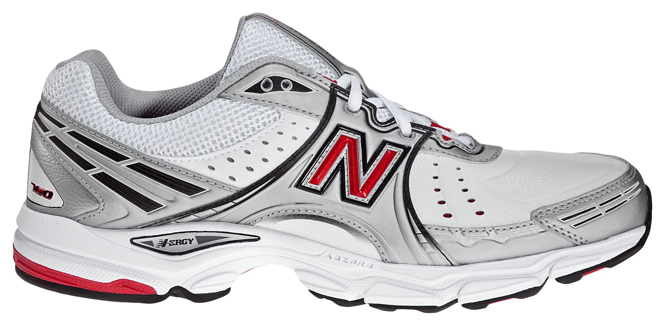New Balance 760, White with Black & Red