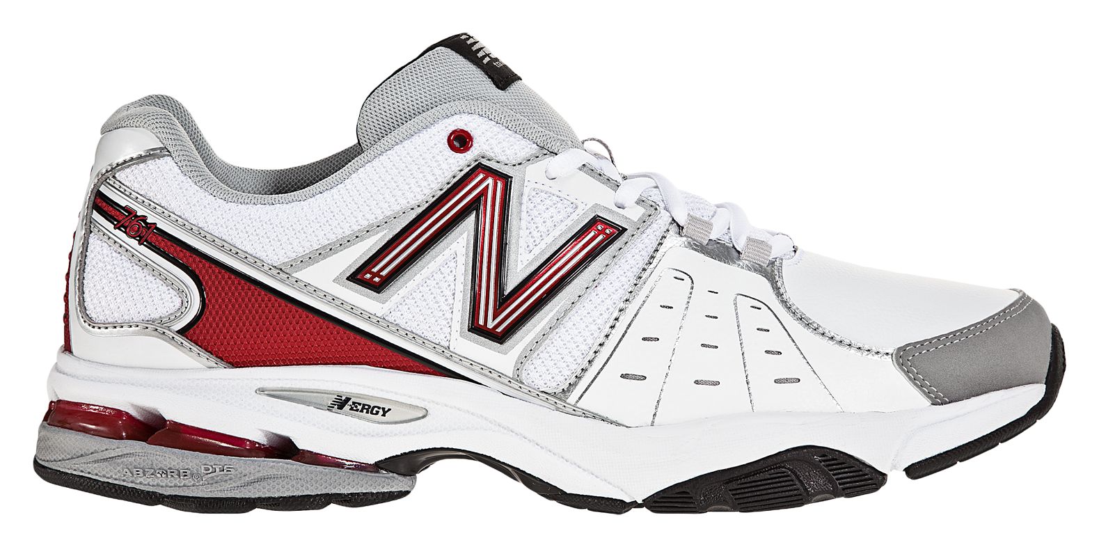 New Balance 761, White with Black & Red