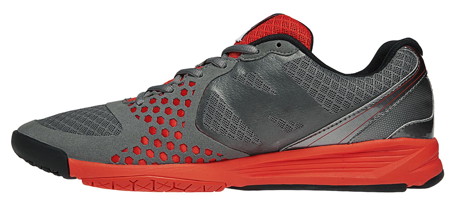 New Balance 797, Titanium with Cherry Tomato
