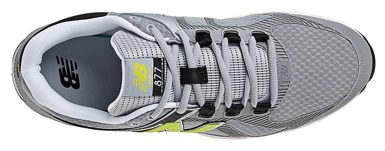 New Balance 877, Silver with Green