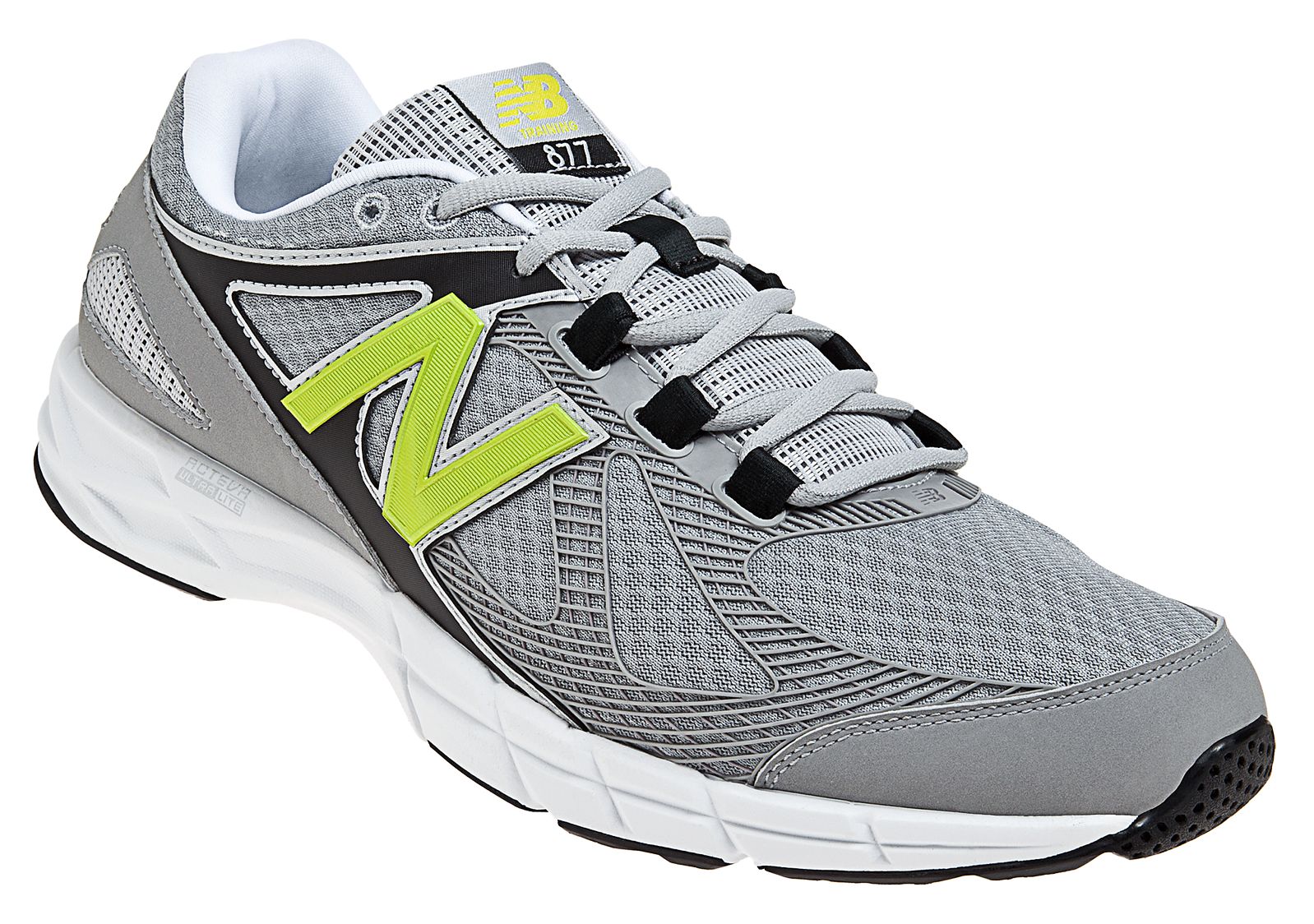 New Balance 877, Silver with Green