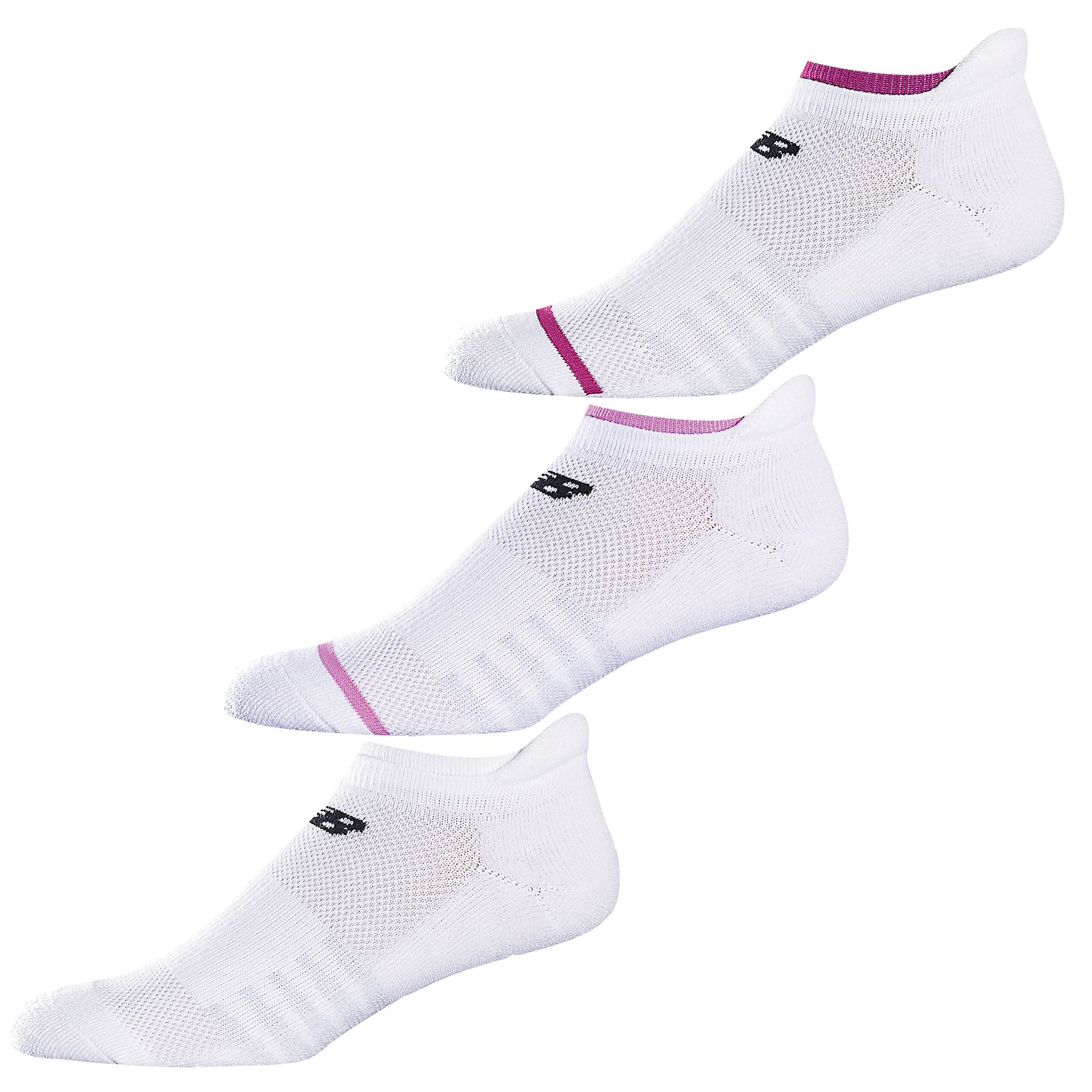 Low Cut with Heel Tab (3 pairs), White