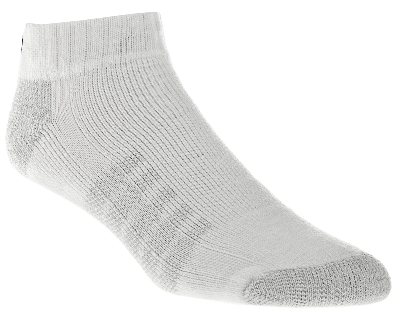 Enhanced Dry Low Cut (3 pack), White with Grey & Black