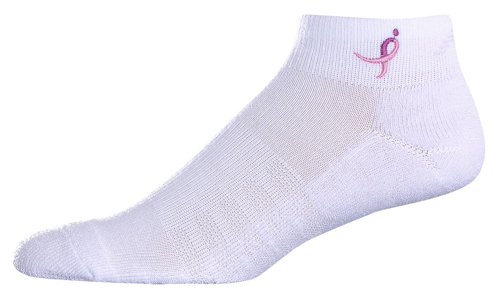 Lace Up&reg; Low Cut (1 pair), White with Pink