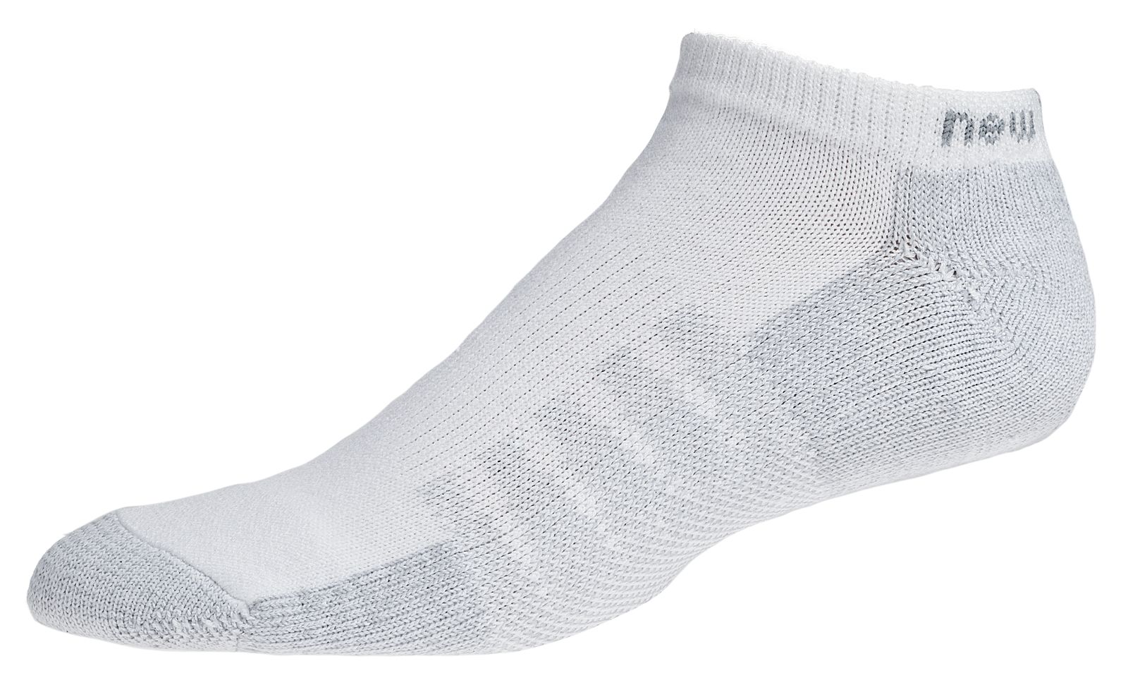 No Show with Coolmax® (2 pack), White