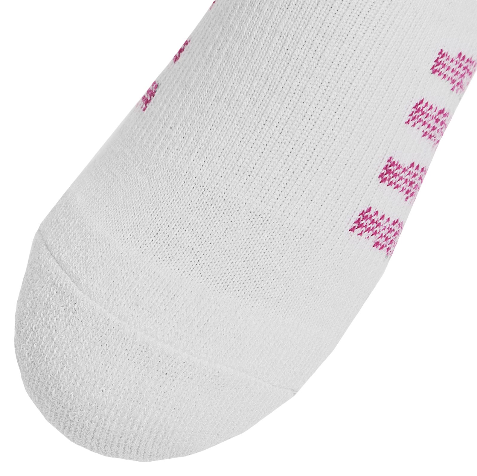 Kids No Show (3 pack), White with Pink