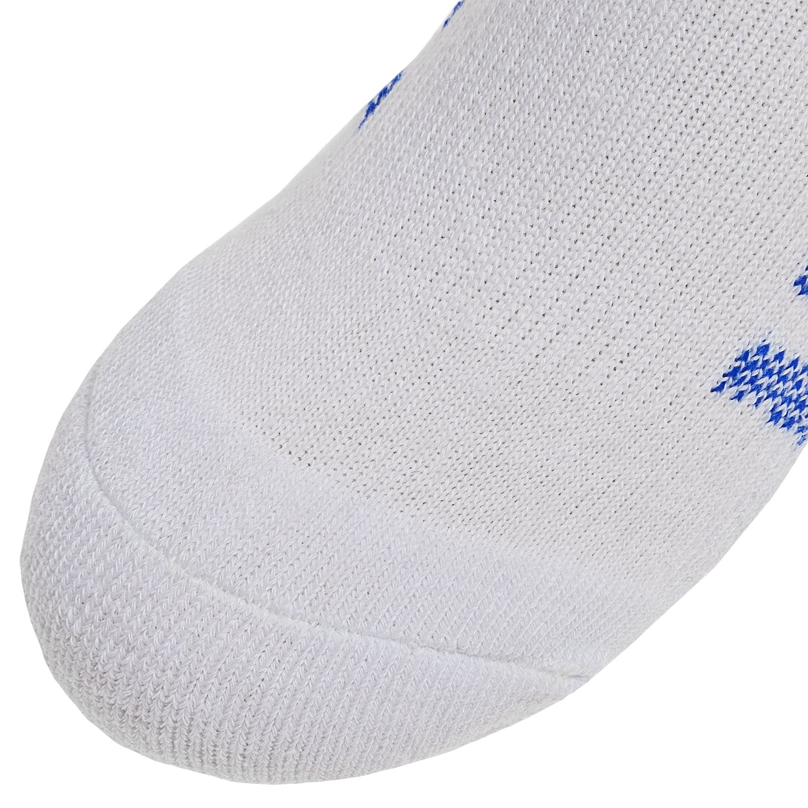 Kids No Show (3 pack), White with Blue &amp; Green