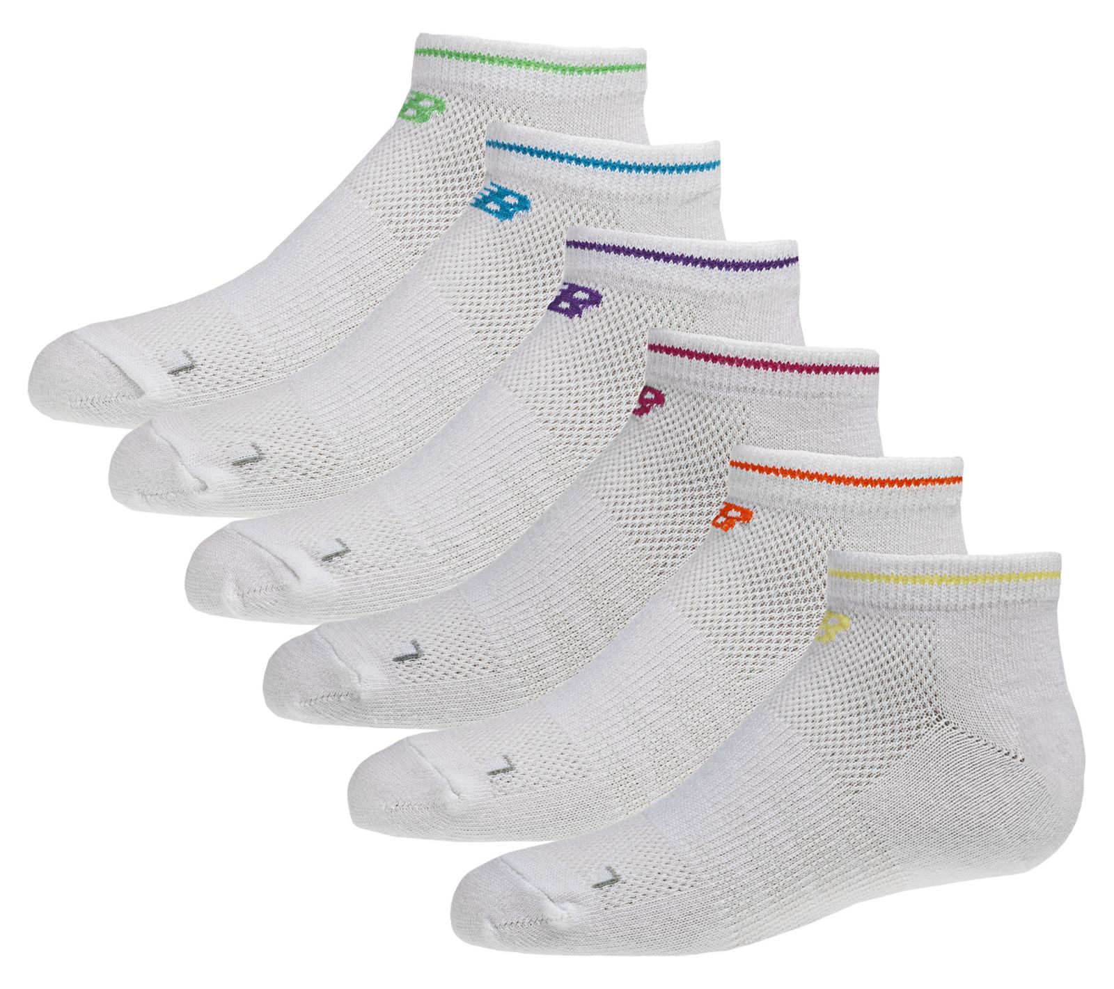 Kids No Show (6 pack), White