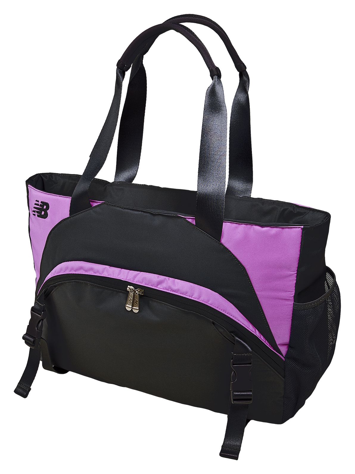 Wellness Tote, Black with Pink