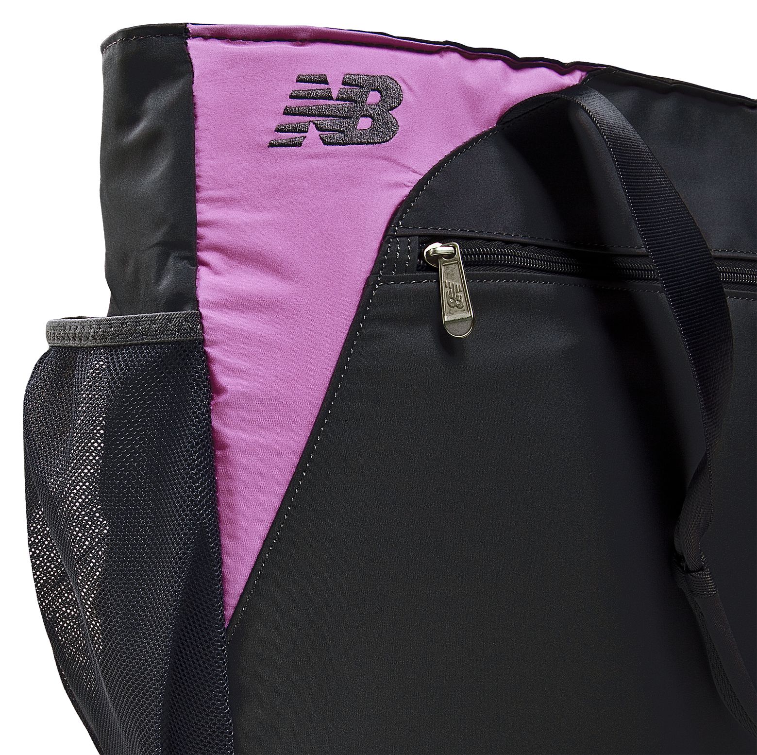 Wellness Tote, Black with Pink