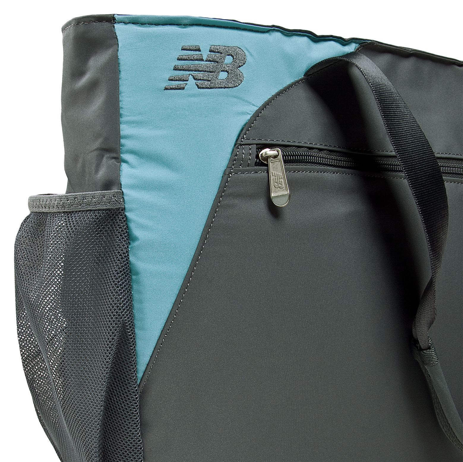 Wellness Tote, Grey with Blue