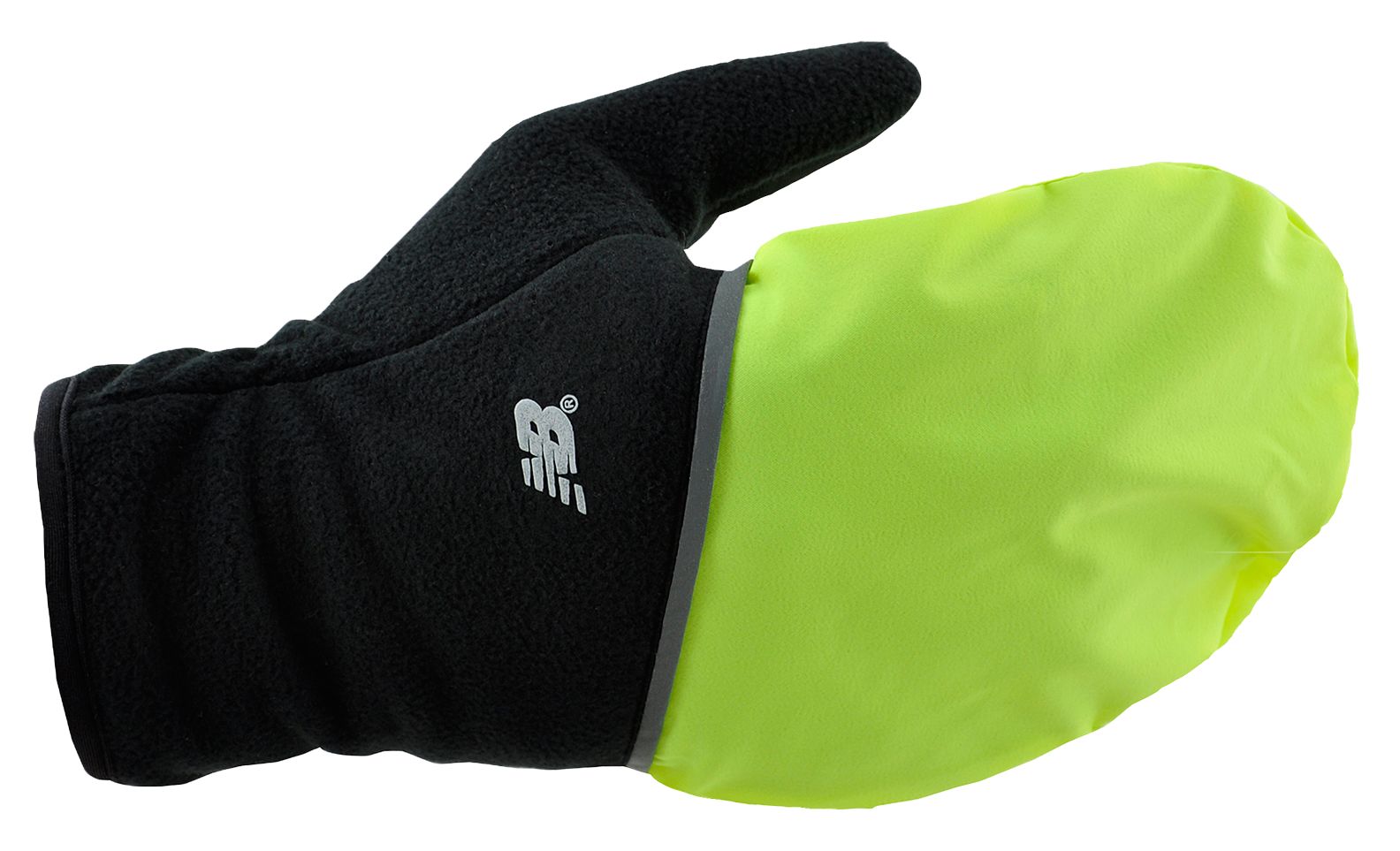 Convertible Glove, Black with Hi Viz Yellow