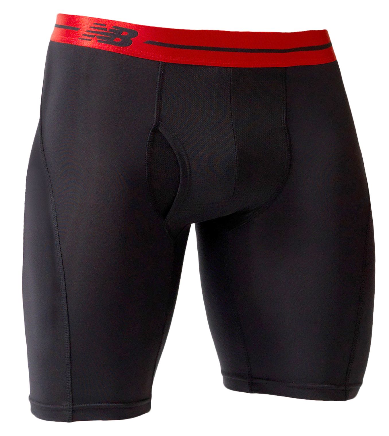 Sport Brief 9", Black with Red