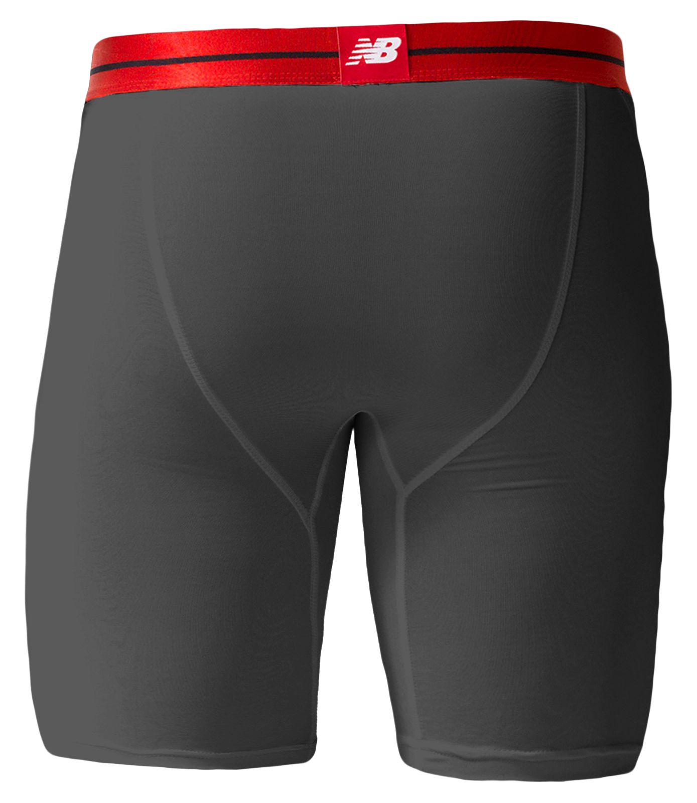 Sport Brief 9", Grey with Red