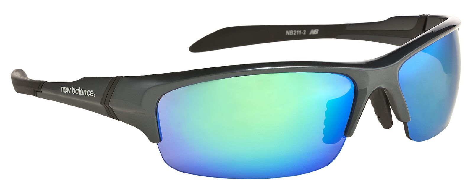 Lightweight Impact Sunglasses, Grey with Blue