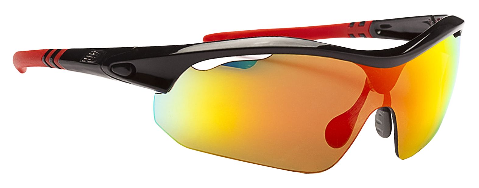 Interchangeable Lens Sunglasses, Black with Red