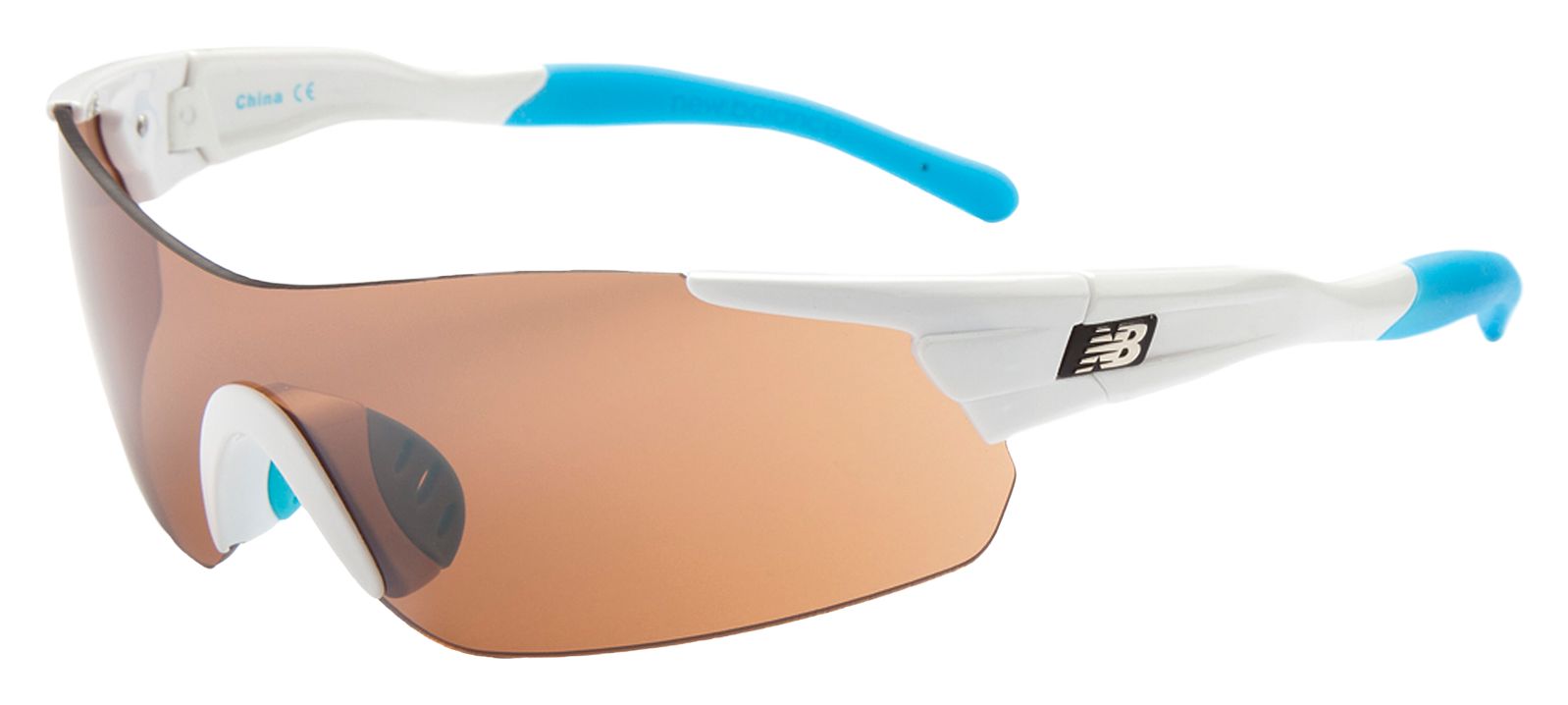 Polycarbonate Sunglasses, White with Blue
