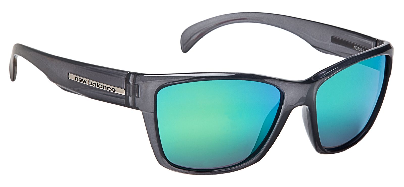Sunglasses with Polarized Lenses, Grey with Green