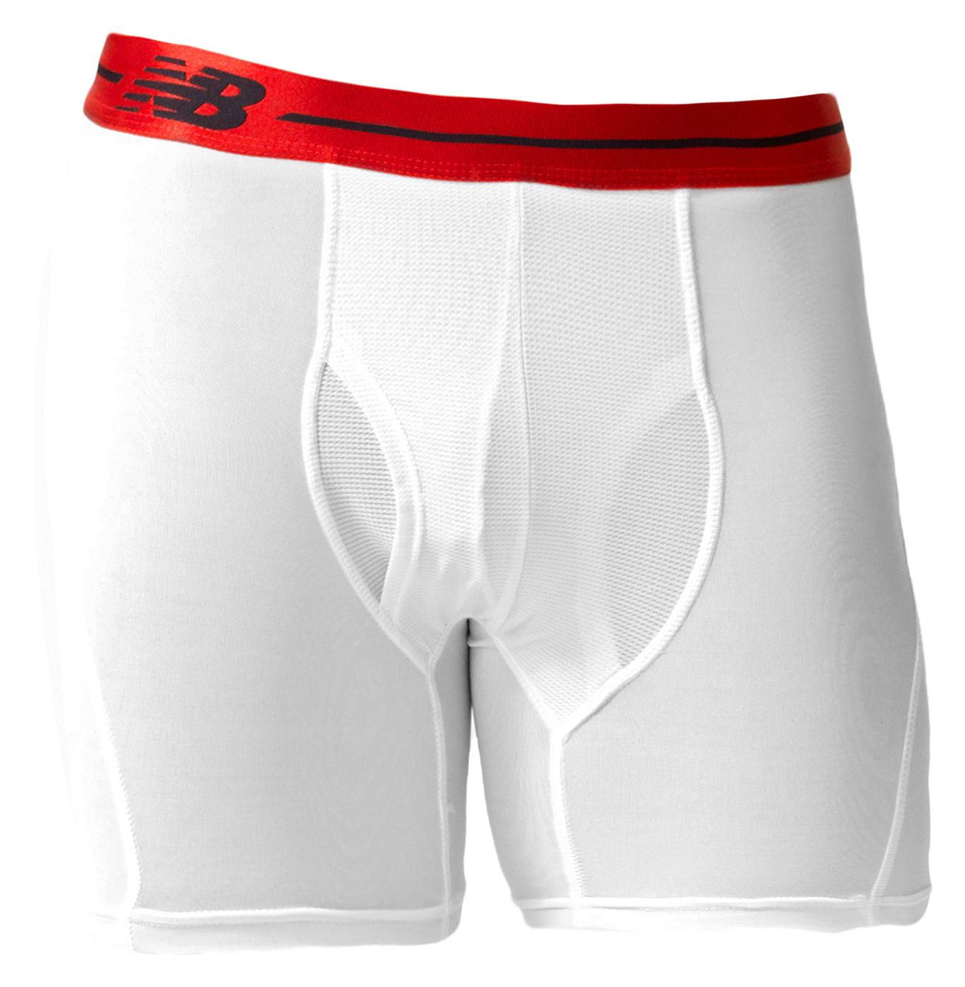 Sport Brief 6", White with Red