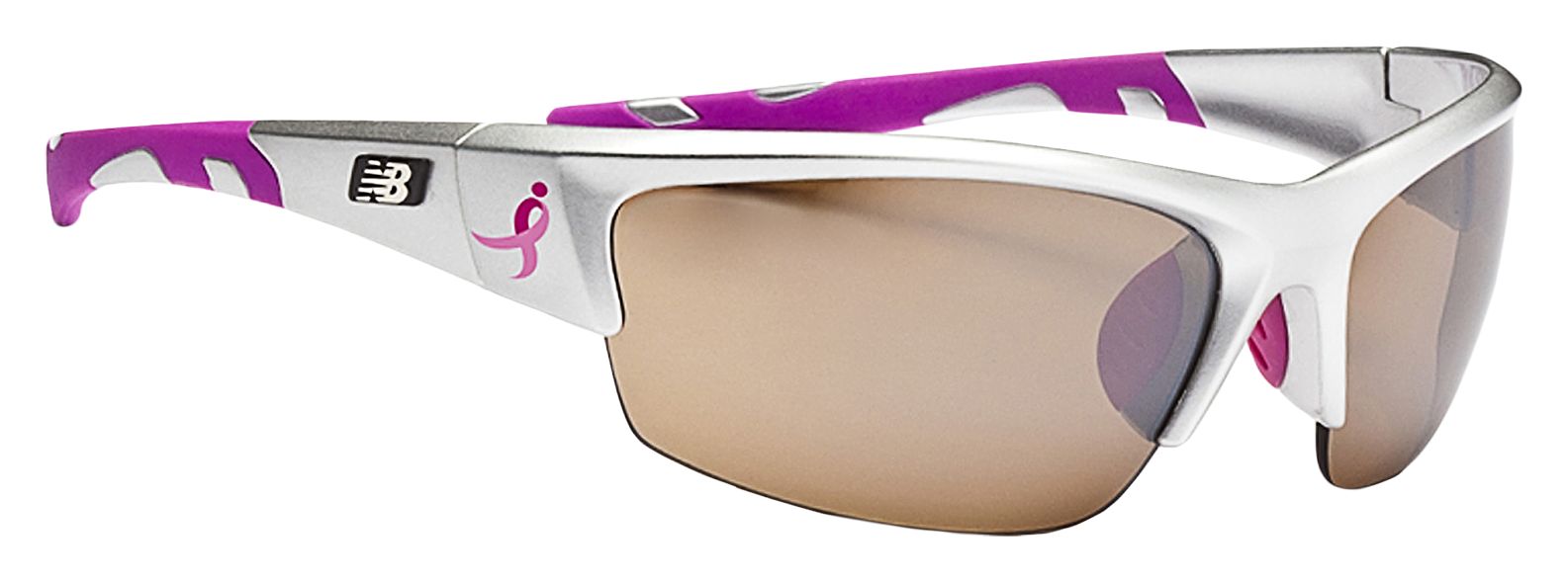 Lace Up Sunglasses, Silver with Pink
