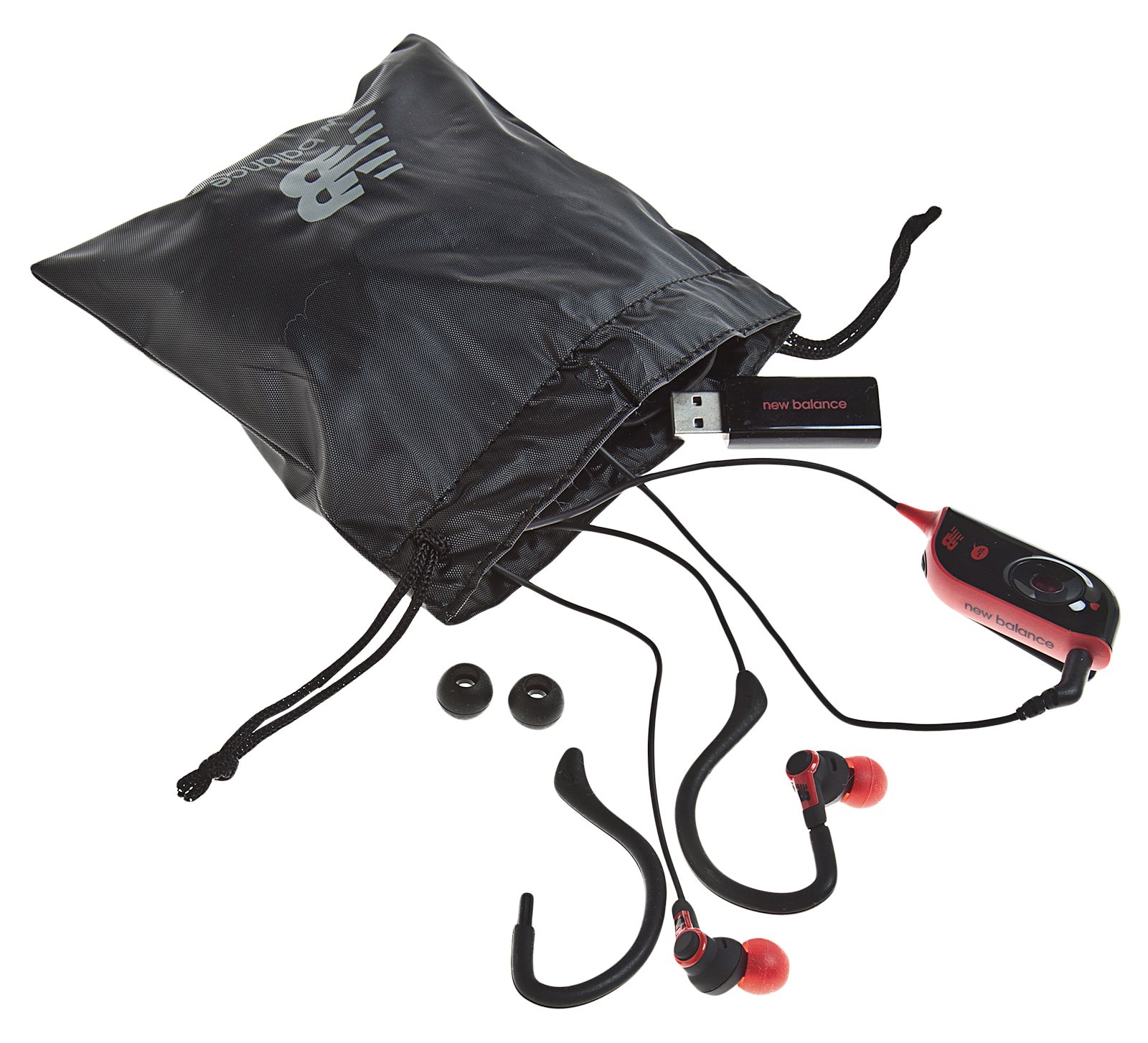2-in-1 Sport Earbuds/Earhooks, Black